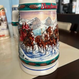 Budweiser Holiday Stein Collection 1993